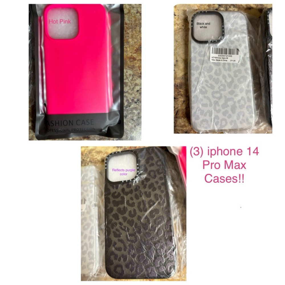 Brand new with tags- (3) iPhone 14 Pro Max cases!
